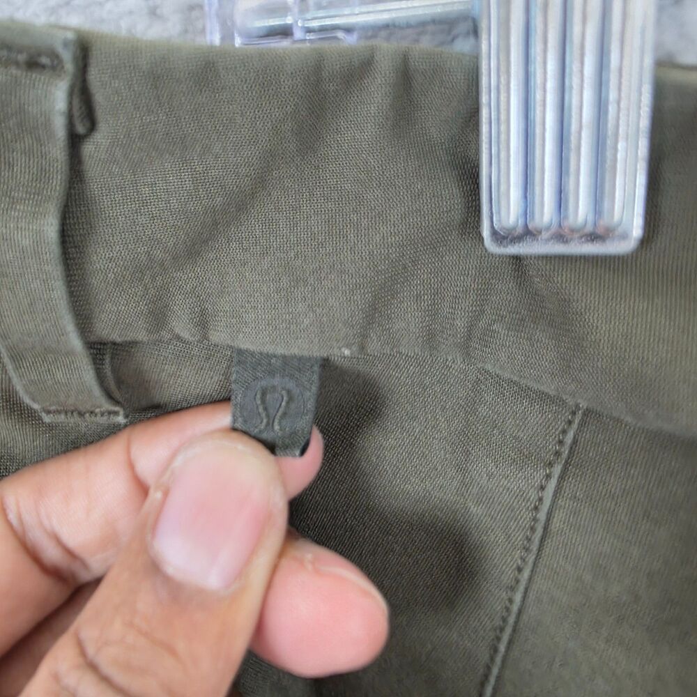 Lululemon Commission Slim Pants Men’s Green Warpstreme M5439S Size 30x30 - Picture 8 of 12